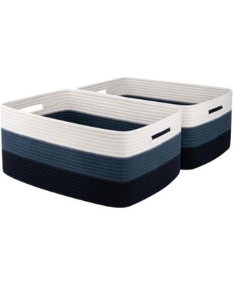 Woven Rope Storage Basket Organizer Bins Gift Basket