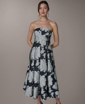can spanx help you fit into a dress Florence Jacquard Fit & Flare Gown – Harriman Clothing Co main image 0