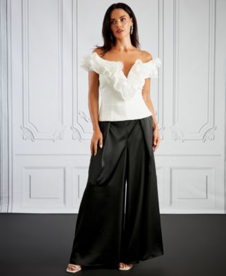 Women's Ruffle Off-The-Shoulder Top