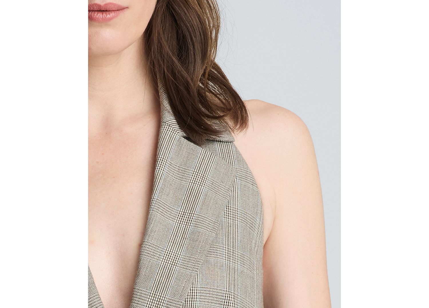 Women's Sleeveless Belted Notch Collar Vest