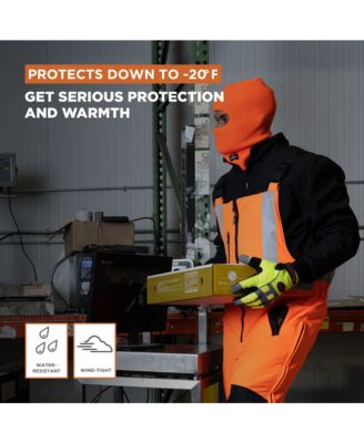 Men's Hi Vis Insulated Softshell High-Bib Overalls, -20&deg;F (-29&deg;C)