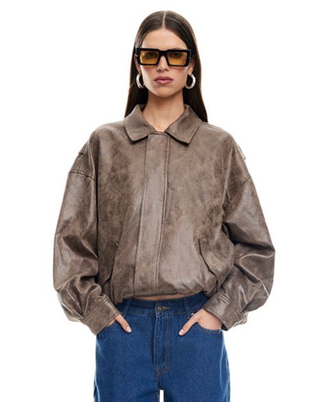 Женские куртки Lioness Kenny Oxford Collared Bomber Jacket