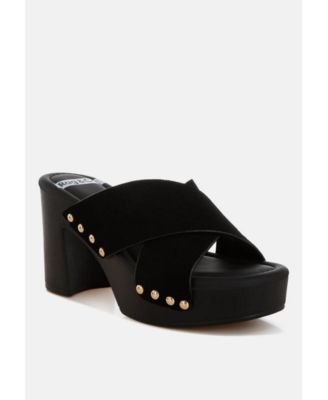 Women's Mearsk Genuine Suede Leather Clogs