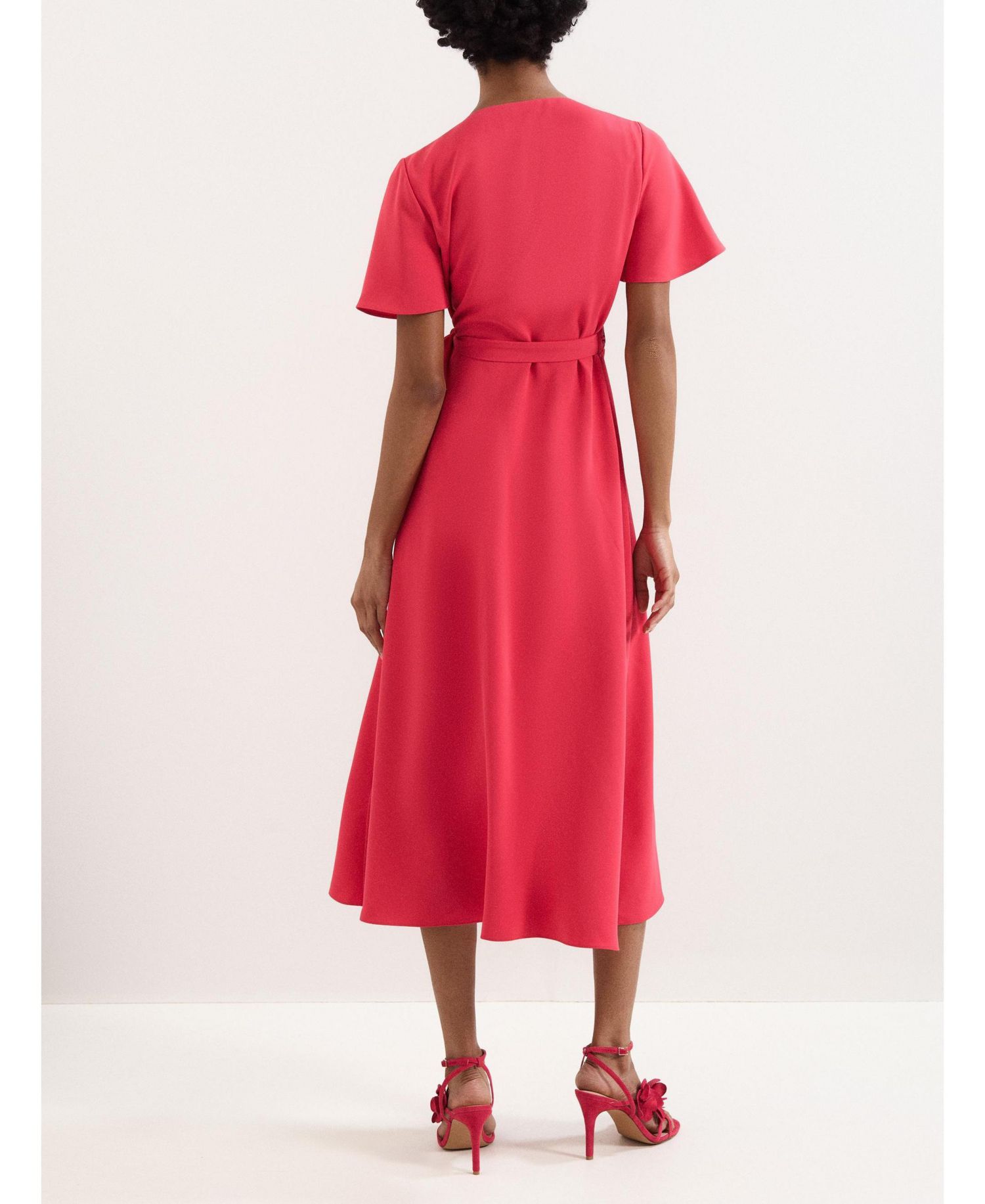 Women's Julissa Short Sleeve Wrap Midi Dress