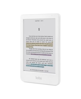 Clara Colour  eReader with Black SleepCover Case and AC Bundle