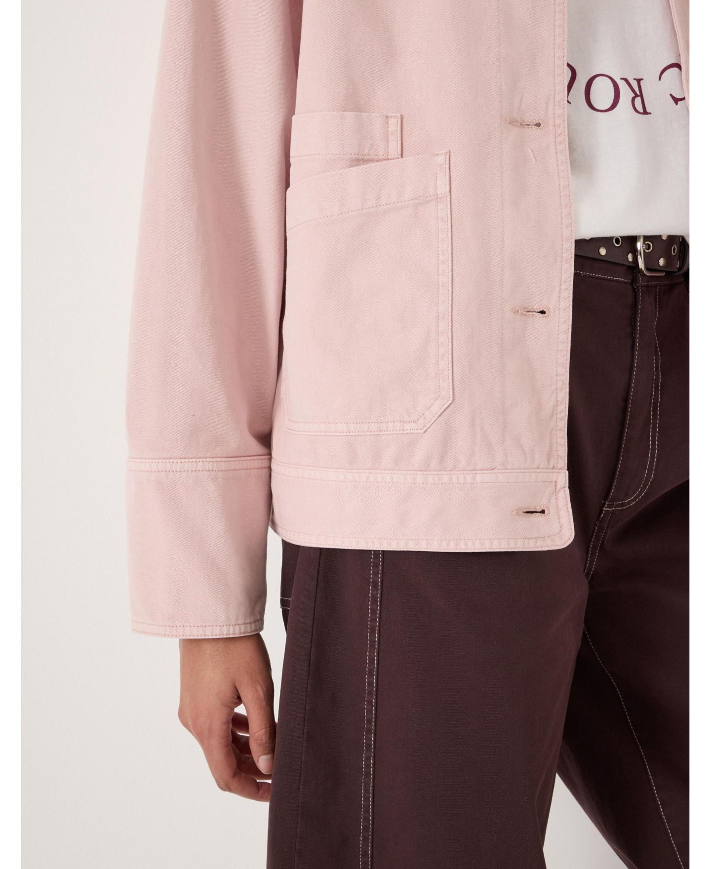Женская куртка Hush Avril Cotton Utility Barn, цвет: Бледный розовый — фото 8