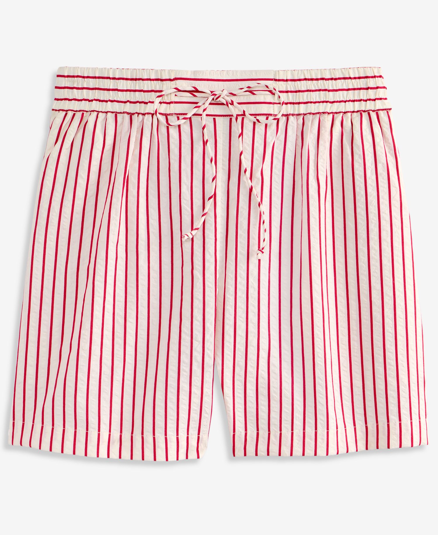 Women's Drawstring Seersucker Texture Shorts