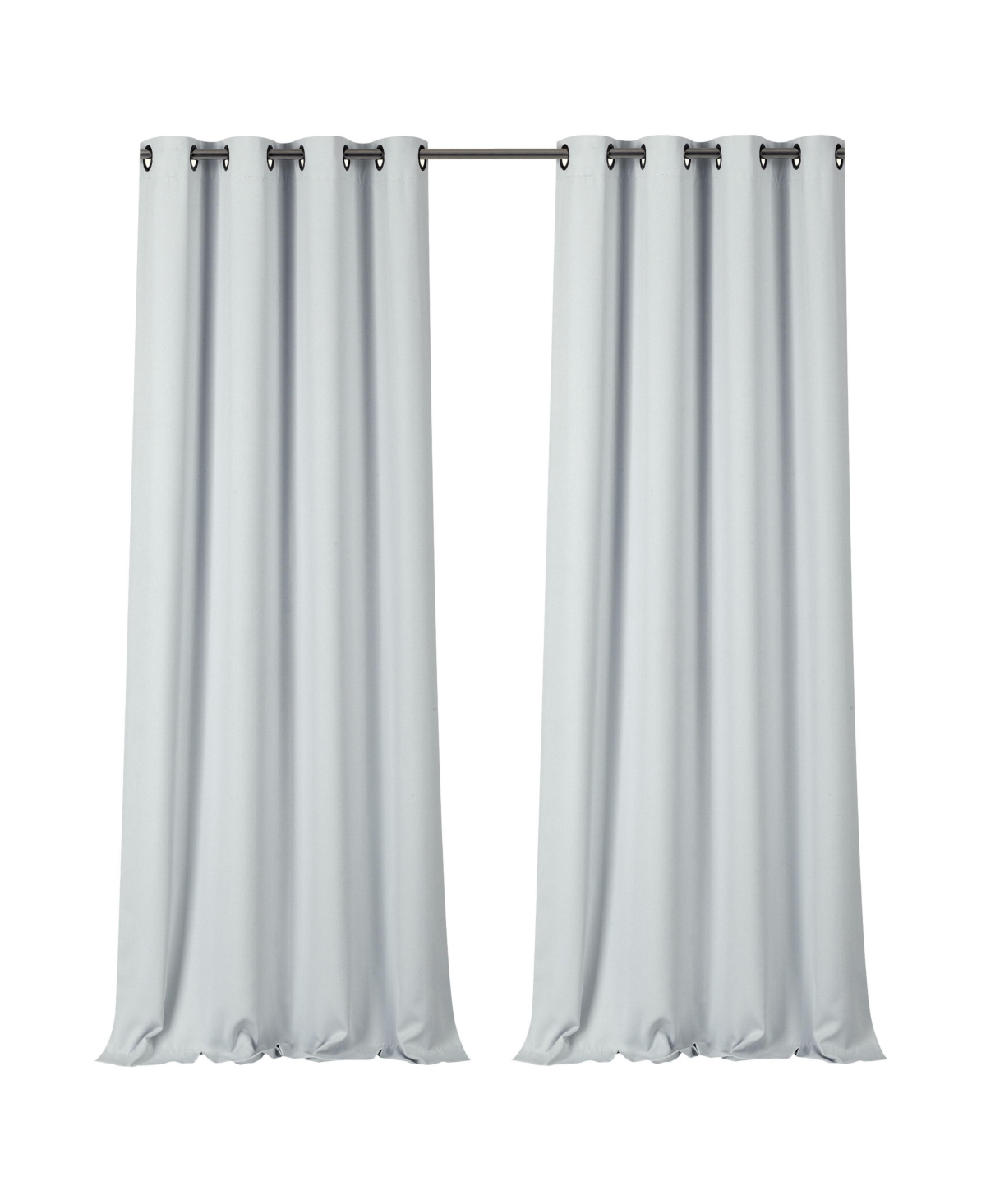 Kate Aurora 2 Piece Soft Cloud Grommet Top Blackout Curtain Panels