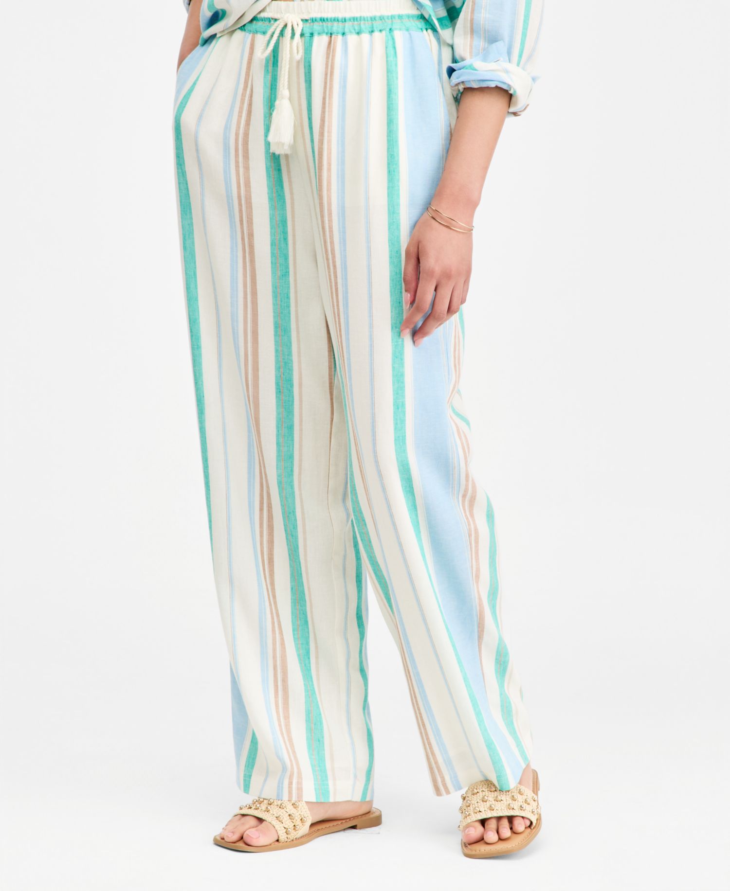 Women's Pull-On Drawstring Wide-Leg Pants