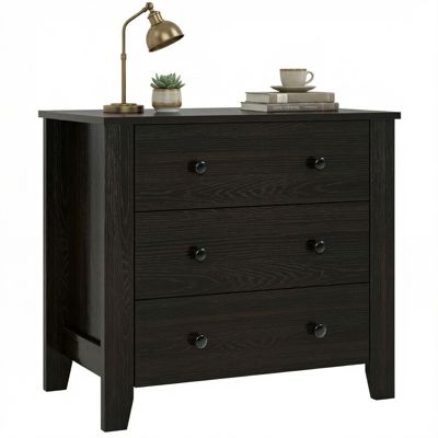 3-Drawer Dresser 28.5'' Wide Chest of Drawers Modern Large Nightstand for Bedroom