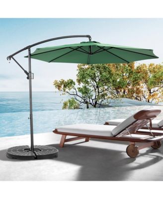 10ft Offset Hanging Market Patio Umbrella