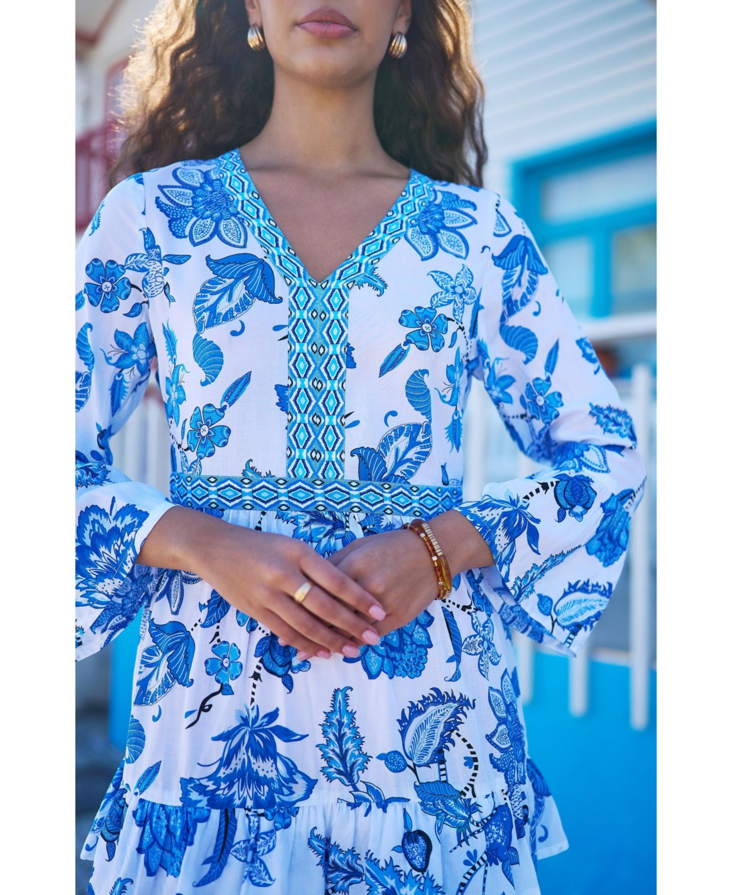 Women's Floral Beach Tunic Dress