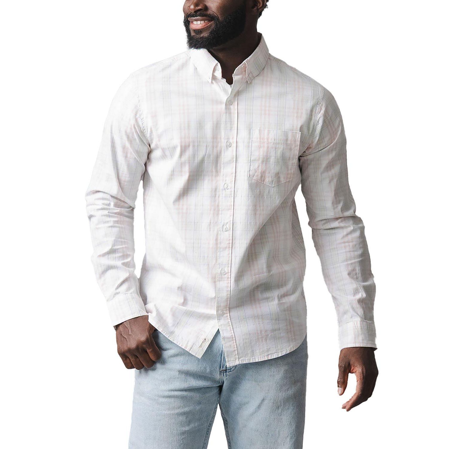Men's Organic Stretch Poplin Button Down Shirt