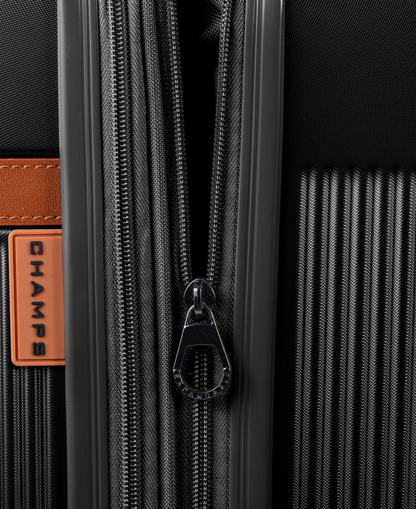 Чемоданы CHAMPS 3-Piece Vintage-Like Air Hardside Luggage Set, цвет: Чёрный — фото 7