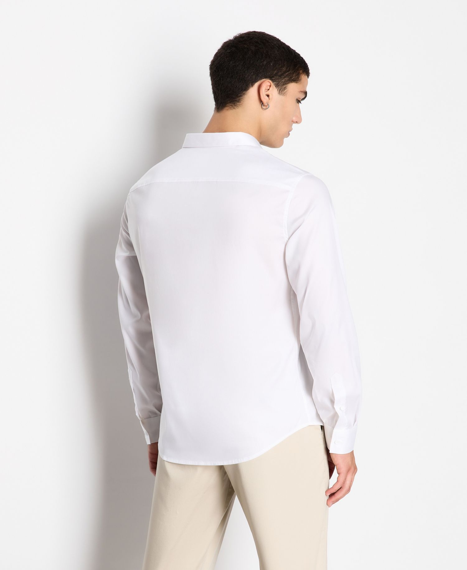 Men's Slim Fit Ultra Stretch Lyocell Twill Button Up Shirt
