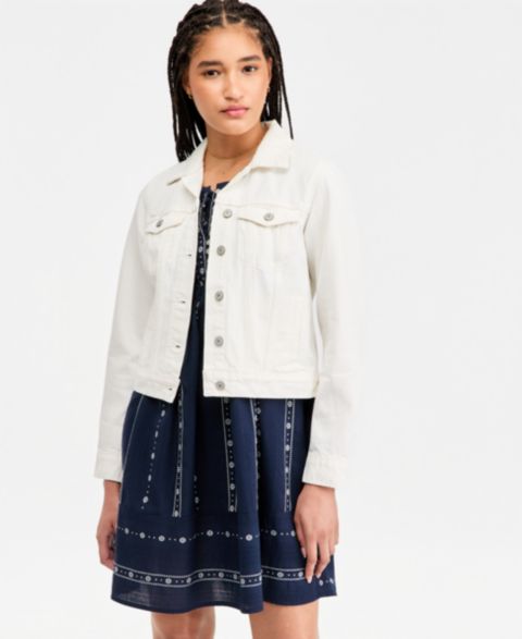 Женские куртки Lucky Brand Cotton Denim Trucker Jacket