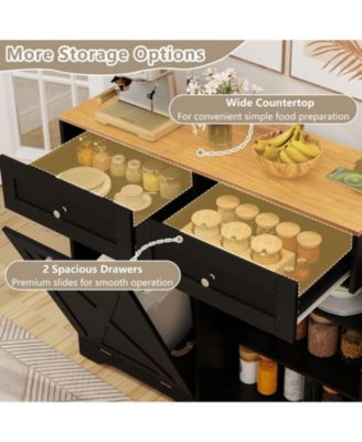 39.5 x 36 in Tilt-Out Trash Can Cabinet with Built-In Outlets and Adjustable Shelves