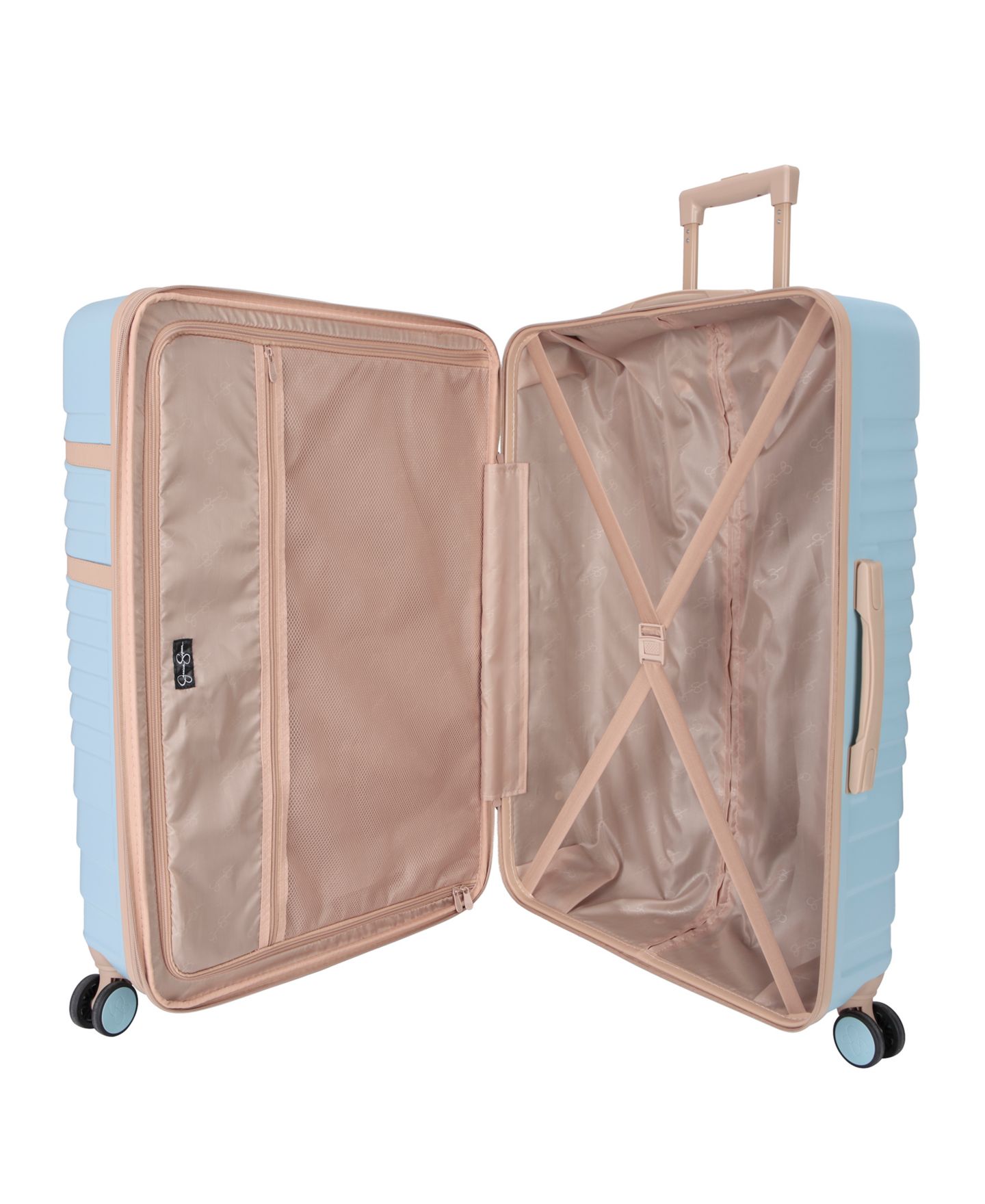 Чемоданы Jessica Simpson Lorelai 3 Piece Hardside Spinner Luggage Set, цвет: Aquifer — фото 10