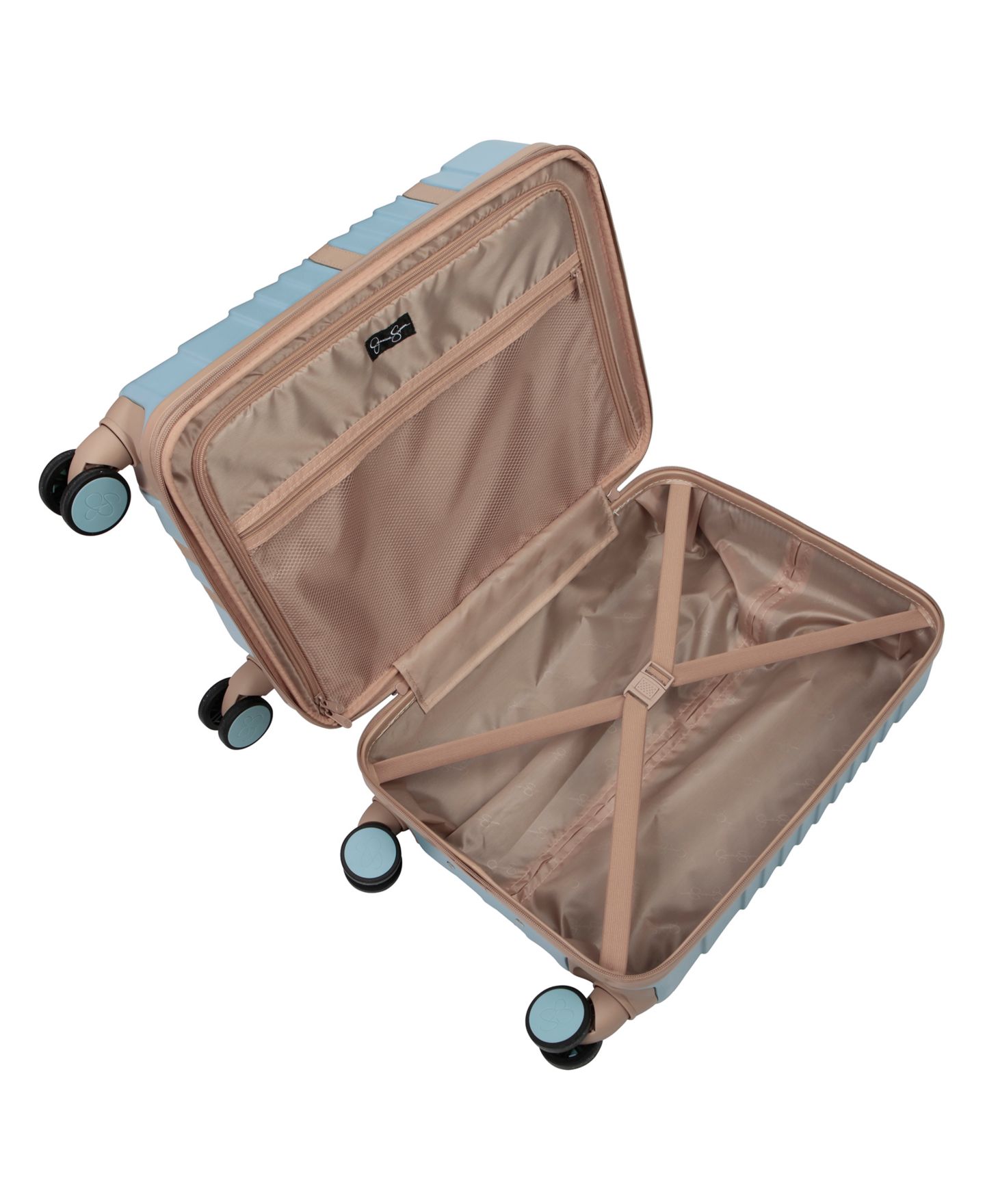 Чемоданы Jessica Simpson Lorelai 3 Piece Hardside Spinner Luggage Set, цвет: Aquifer — фото 13