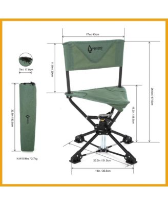 360degree(s) Degree Compact Swivel Hunting Stool Chair with No-Sink Feet - (2-Pack)