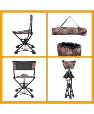 360degree(s) Degree Compact Swivel Hunting Stool Chair with No-Sink Feet - (2-Pack)