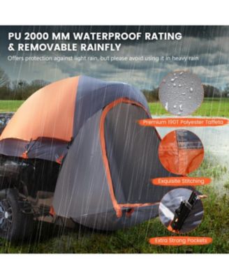 2 Person Portable Pickup Truck Tent with Carry Bag, Waterproof Camping Tent