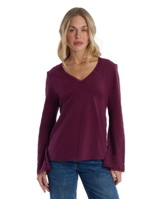 Women's V-Neck Long Sleeve Empire
