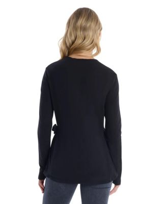 Women's Mixed Media Double Layer Long Sleeve Tee