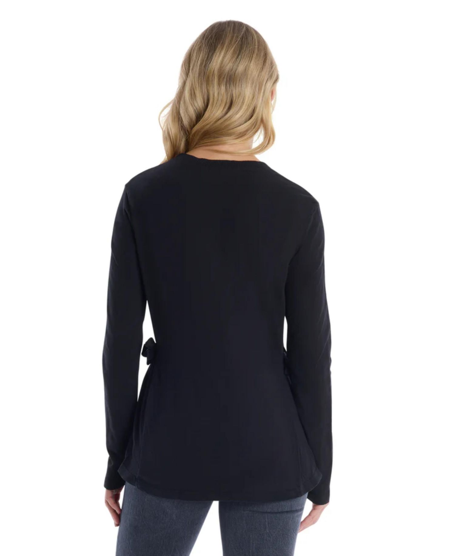 Women's Clothing Mixed Media Double Layer Long Sleeve Tee