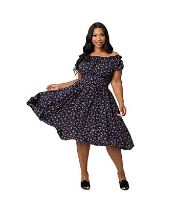 retro a line dresses Women Sleeveless Knee Length Flared Swing Formal Prom Party Dress Womens Summer Wrap Sunday Dress for Women Woman Summer Dresses *Can be made into pencil shape too *Custom made or standard size *Sleeves can be made longer as well *Premium twill fabric Retro A-line Blue Prom Dress