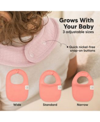 8pk Quin Baby Bibs for Drooling and Teething, Cotton Drool Bibs, Newborn Baby Boys, Baby Girls Bibs