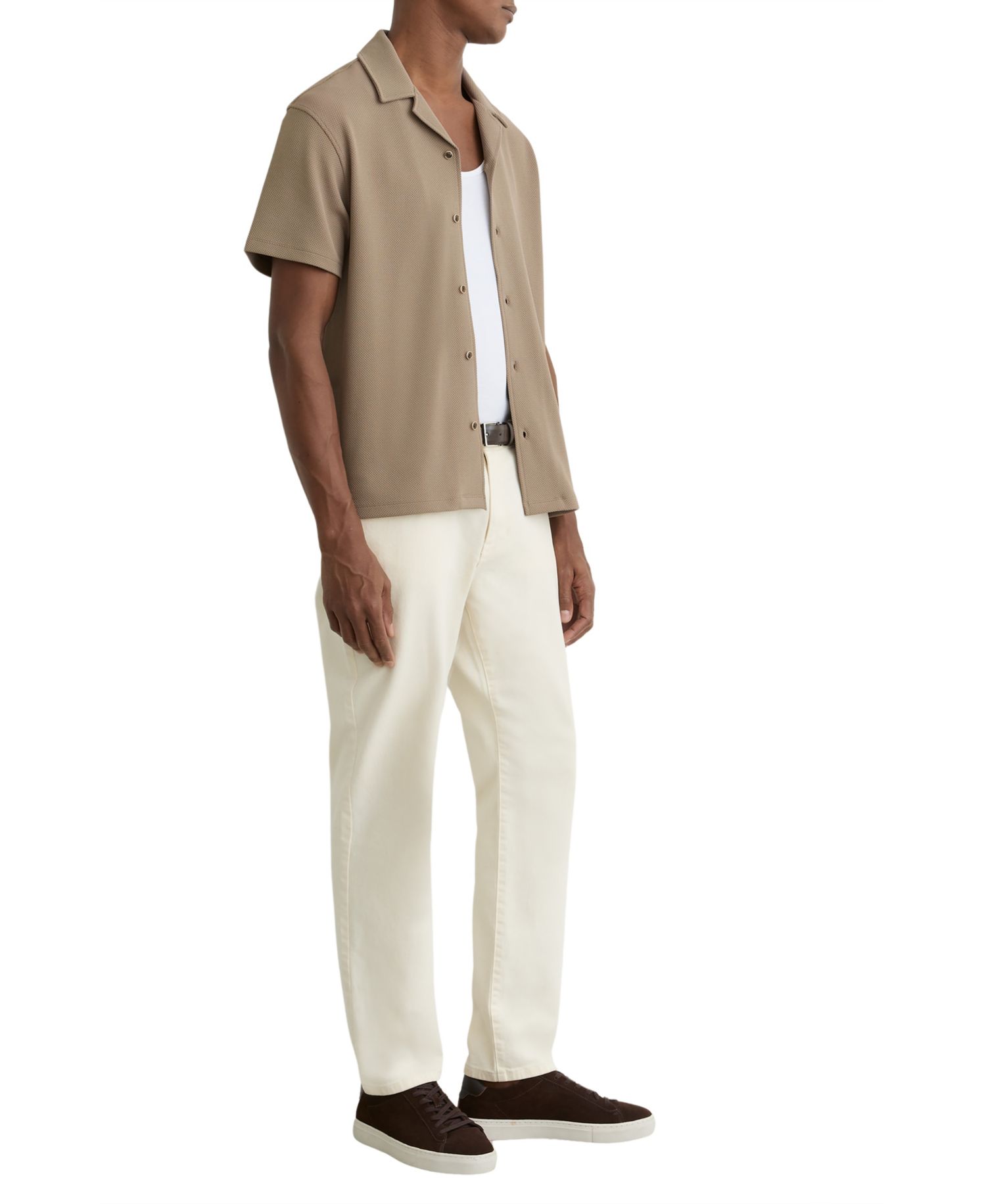 Men's Cedric Textured Cuban-Collar Shirt