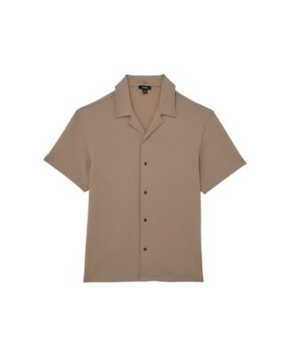 Men's Cedric Textured Cuban-Collar Shirt
