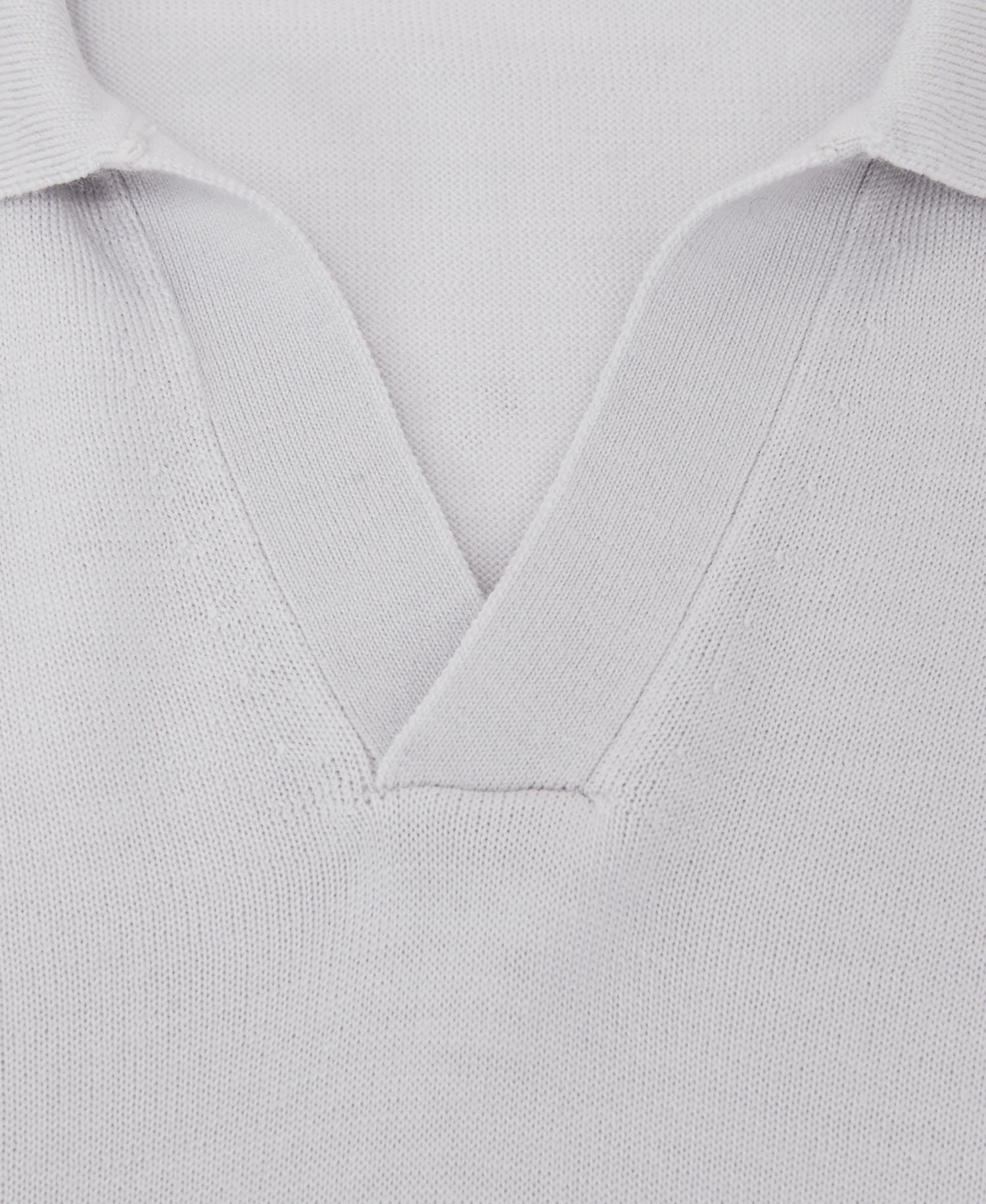 Men's Duchie Merino Wool Open-Collar Polo Shirt