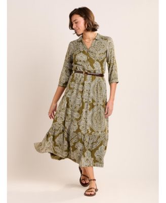 Women's Chara Tiered Maxi Shirt Dress