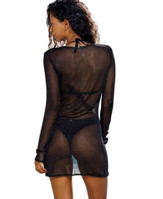 Women's Elodie Long Sleeve Cover-Up Mini Dress