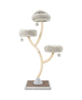 Cat Tree 70 in 4-Layer Tower with 3 Perches Dangling Balls