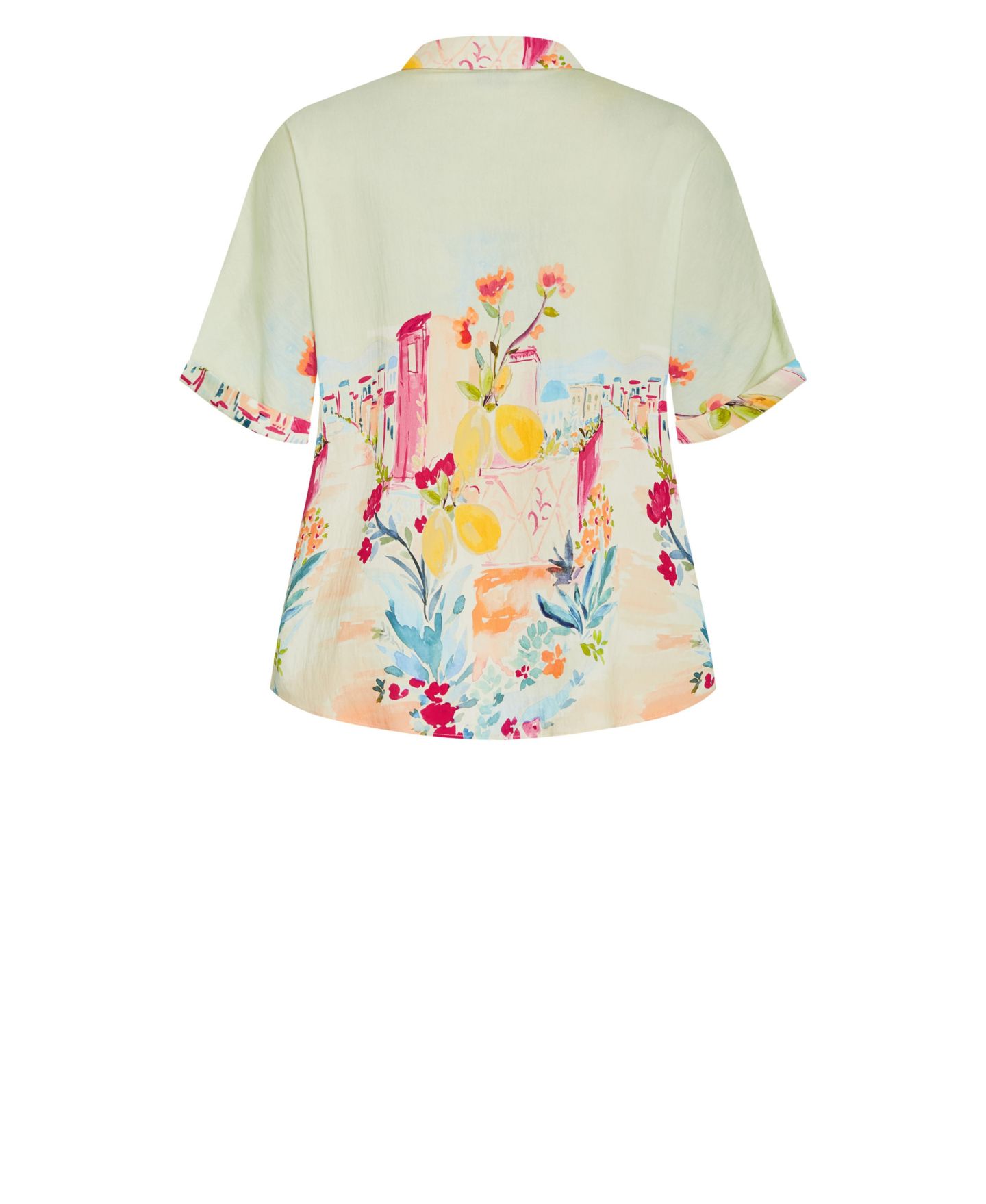 Женская рубашка CITY CHIC Plus Size Sorrento Print, цвет: Sorrento Summer — фото 4