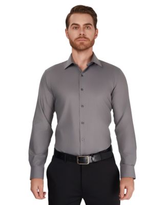 Men's Herringbone Long-Sleeve Dress Shirt