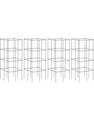 4 Pack Garden Trellis for Climbing Plants, Folding Metal Plant Support