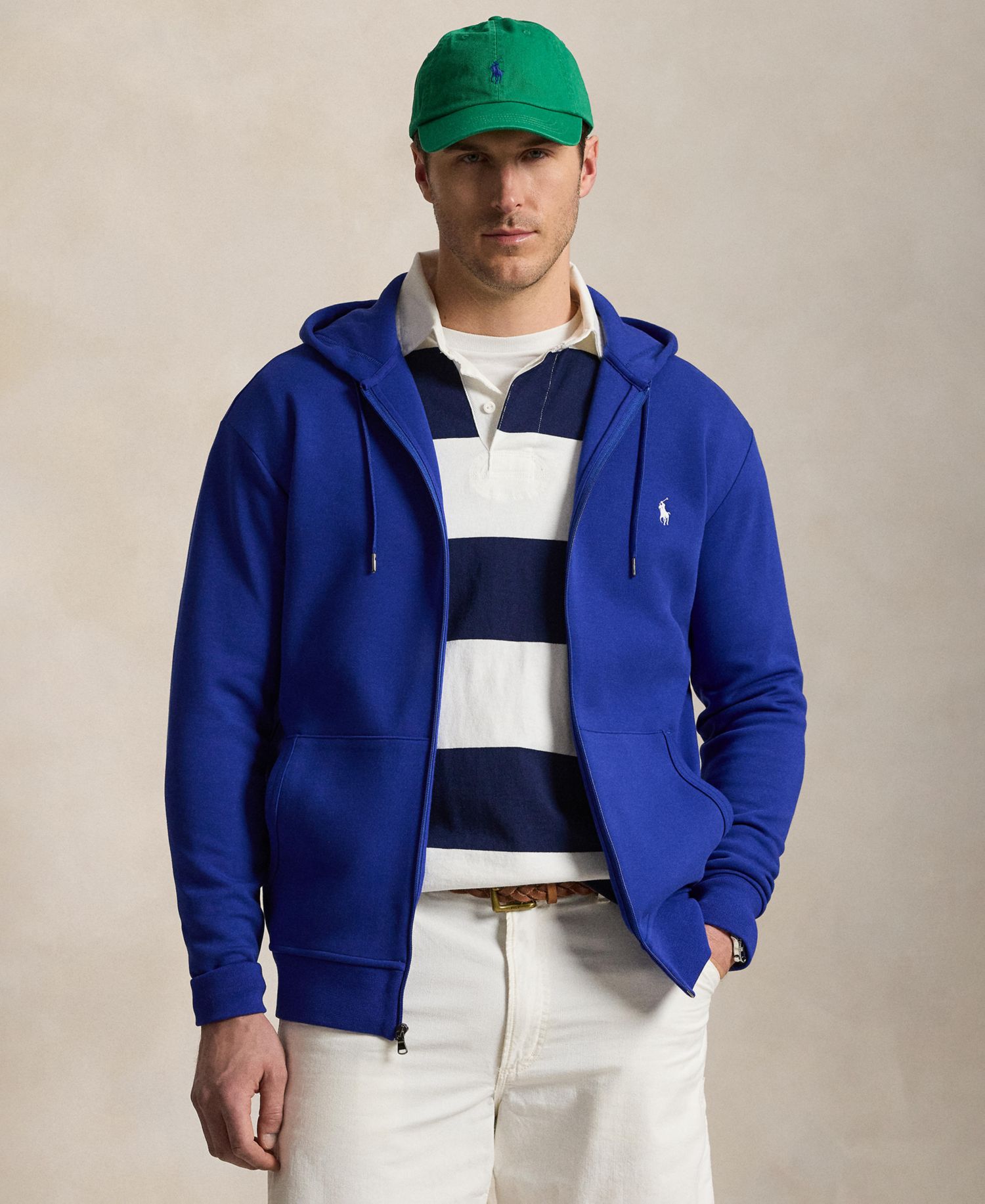 Men's Big & Tall Double-Knit Full-Zip Hoodie