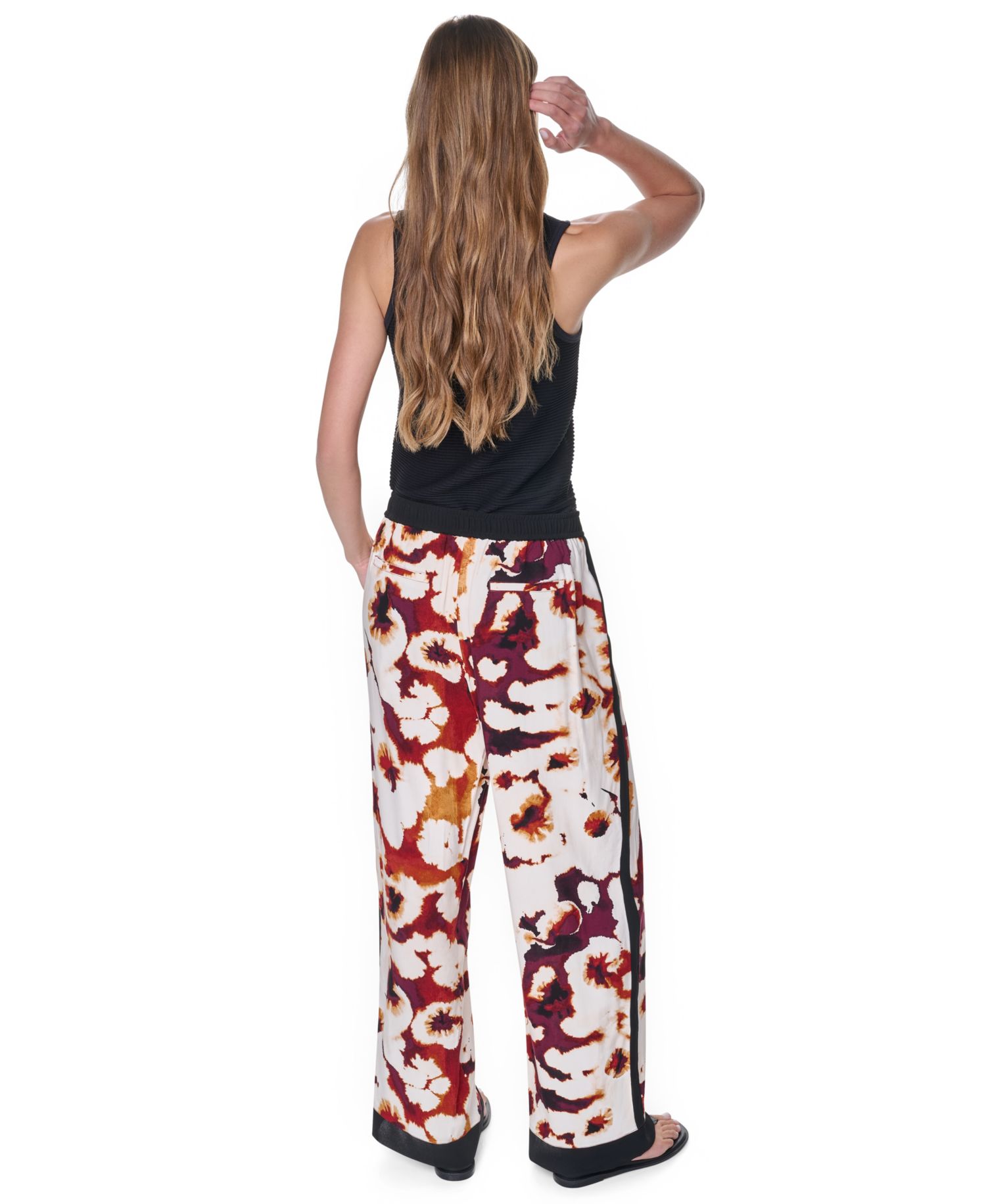 Women's Printed Drawstring Waist Pants