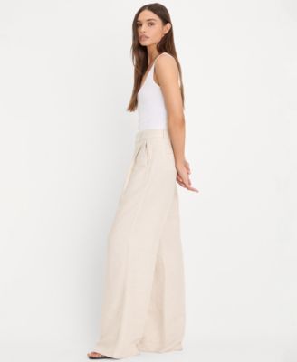 Women's Mid-Rise Wide Leg Trousers