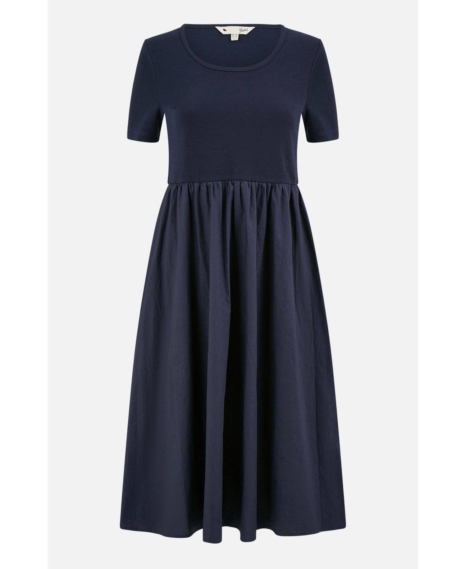 Women's Jersey Top And Cotton Midi Dress