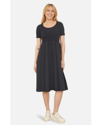 Women's Jersey Top And Cotton Midi Dress