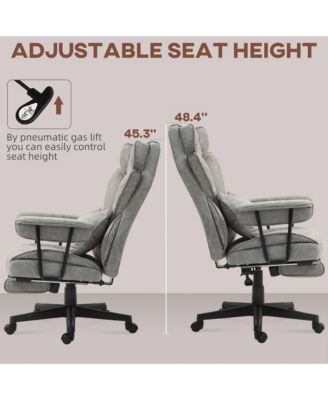 396lbs. Big and Tall Office Chair with Footrest & Wide Seat,