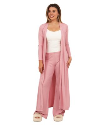 Women's Long-Sleeve Jacket and Wide-Leg Pant Set