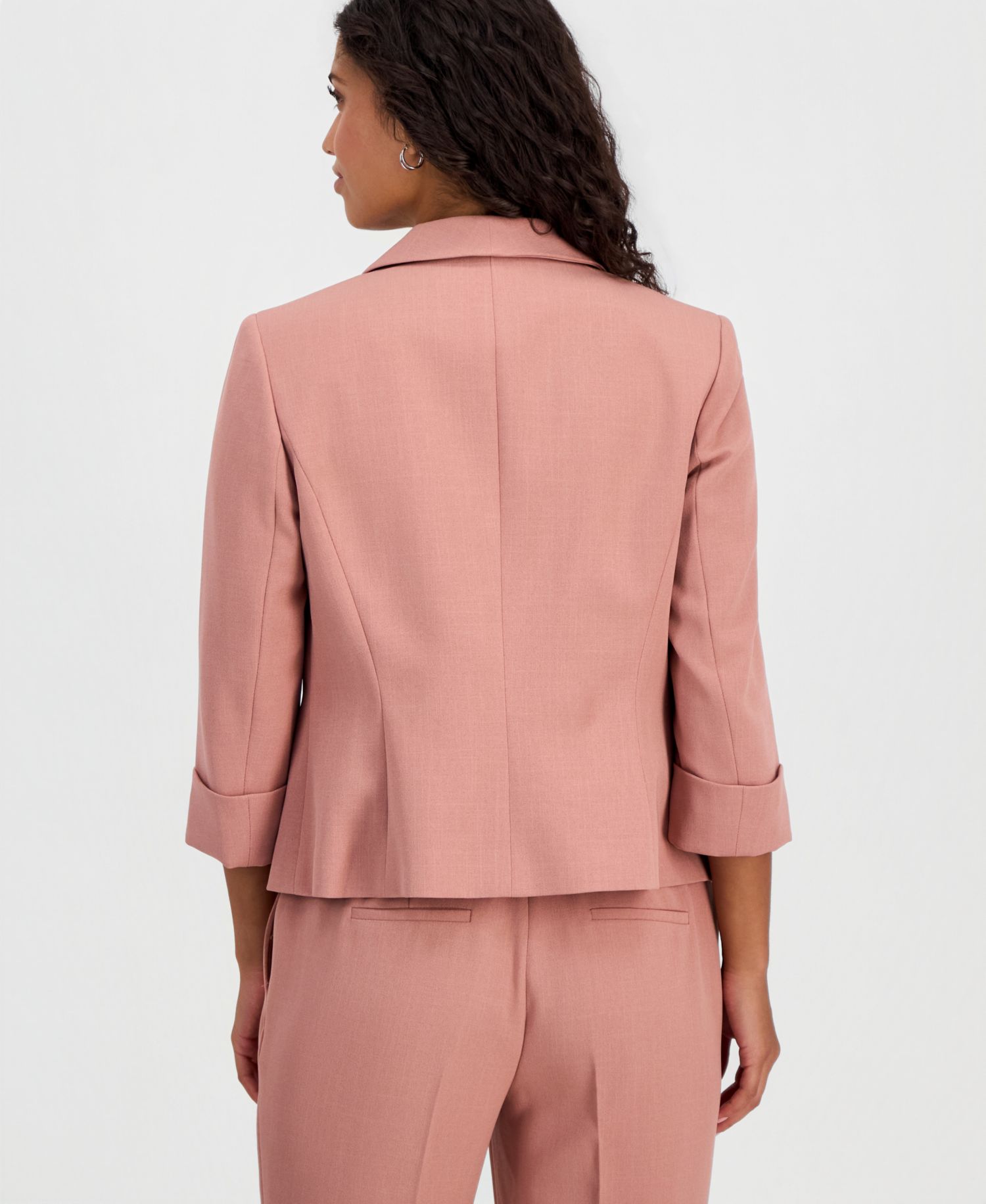 Petite Shawl Collar Open-Front Blazer