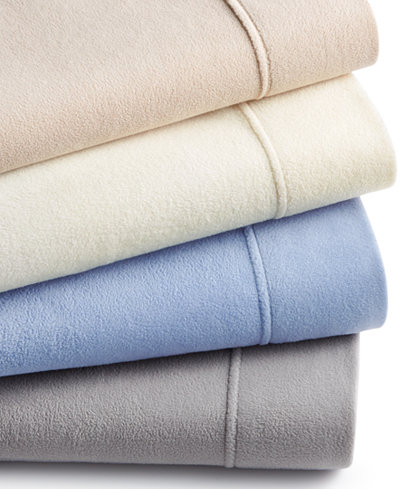 Martha Stewart Collection Fleece Sheet Sets, Created for Macy&#39;s - Sheets & Pillowcases - Bed ...