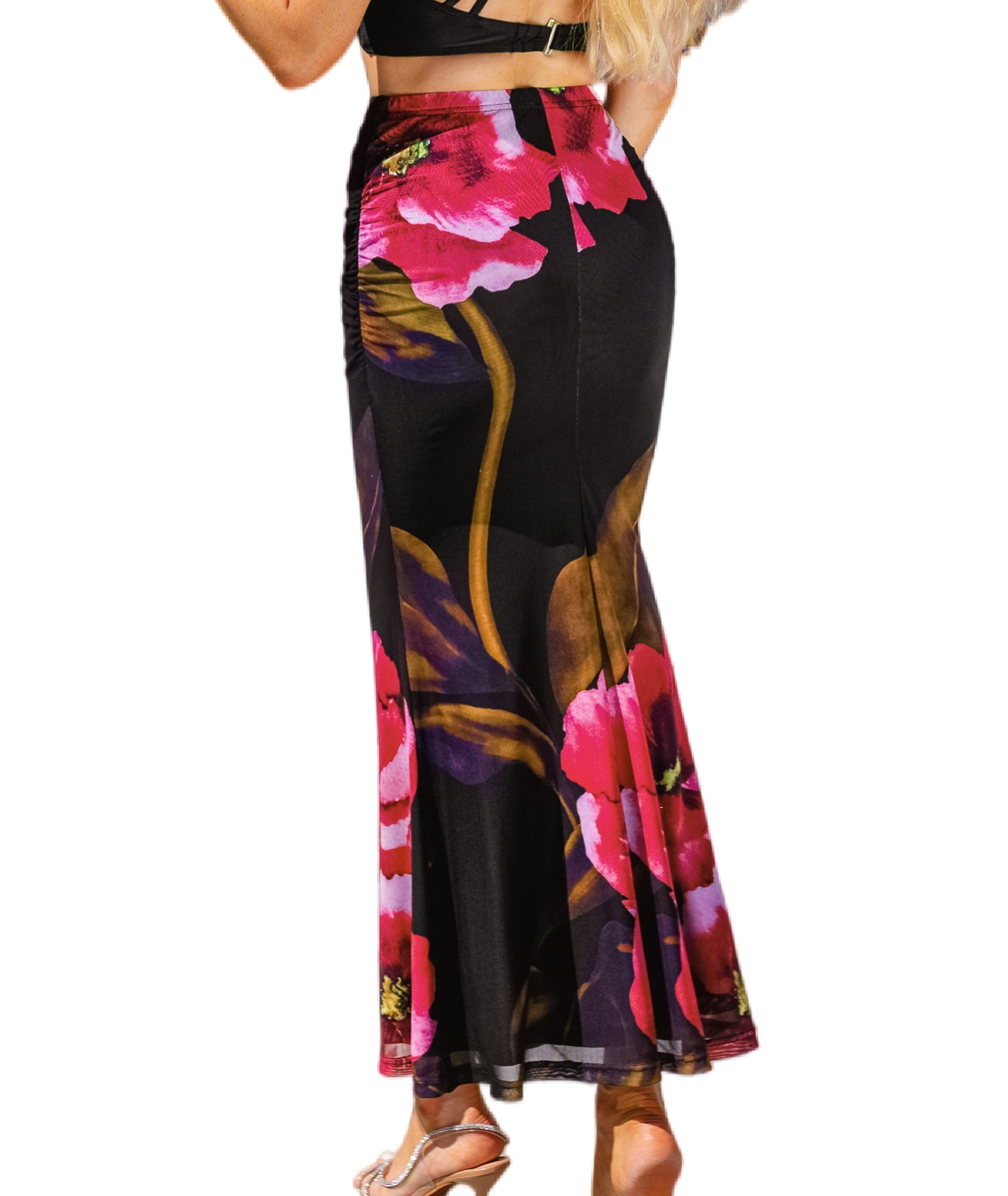 Cupshe Women's Plot Twist Floral Maxi Skirt